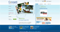 Desktop Screenshot of conceptsvacationclub.com